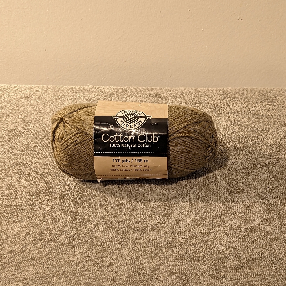 YARN Cotton Loops and Threads Cotton Club Eucalyptus FULL SKEIN DISCONTINUED